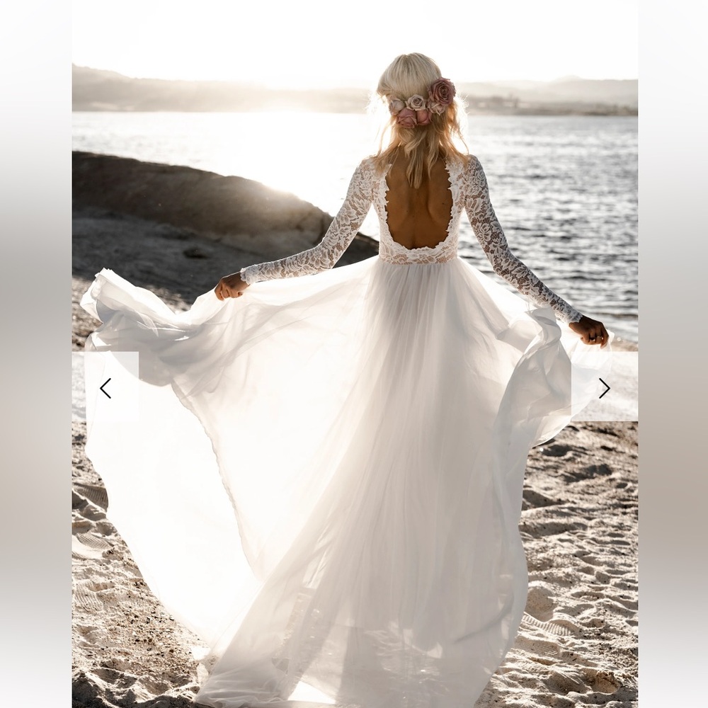 Zoey Scoop-Back Wedding Dress from Wear Your Love (only worn to try on!)